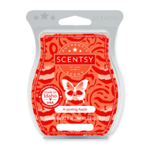 A-Peeling Apple Scentsy Bar The sugary sweetness of juicy apple and lively pear are even more tempting with a touch of flowering sweet pea.