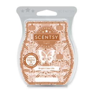 Bright Cider Life Scentsy Bar Spiced harvest cider comes to life with luscious pumpkin and a slice of red apple.