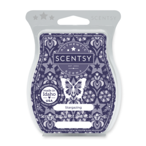 Stargazing Scentsy Bar Star-kissed petals shine through fluffy cotton and soft vanilla clouds, making all your celestial dreams come true.