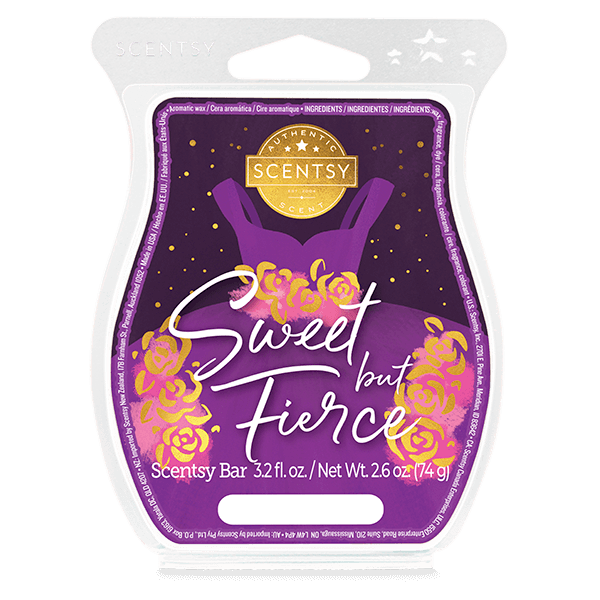Sweet but Fierce Scentsy Bar Soothing pink jasmine and sweet violet get bold with a burst of crystalized sugar.