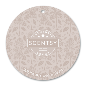 White Amber & Teak Scent Circle