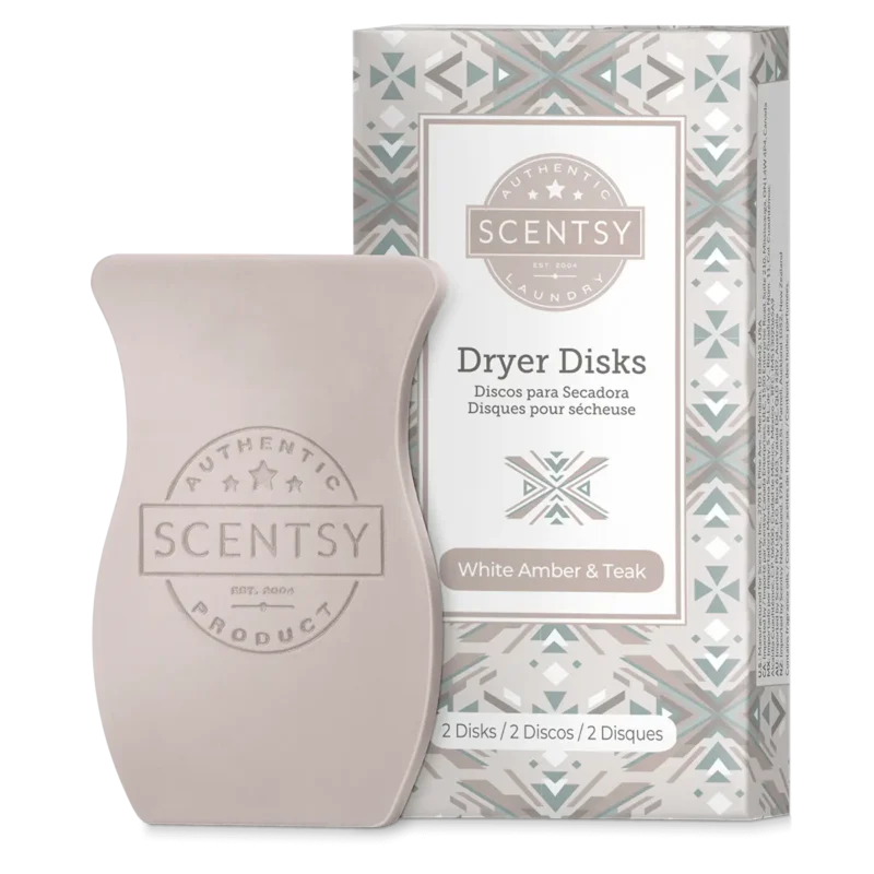 White Amber & Teak Scentsy Dryer Disks