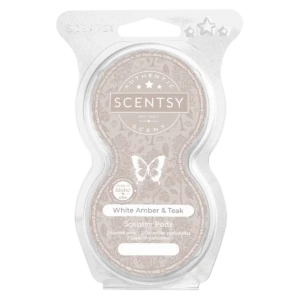 White Amber & Teak Scentsy Pod Twin Pack